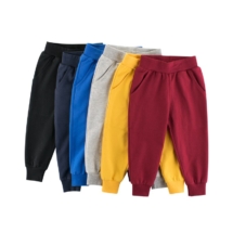 Spring-Autumn-Kids-Pants-Boys-Solid-Long-Pants-Girls-Sports-Soft-Trousers-6-Colors-Elastic-Waist